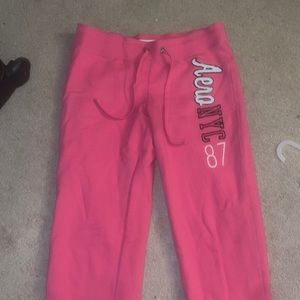 Never worn Pink Aero Sweatpants